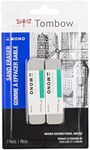 Tombow 67304 Mono Sand Eraser, 2-Pack. Silica Eraser Designed to Remove Colored Pencil and Ink Markings…