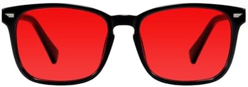 TIJN Blue Light Blocking Glasses for Women Men Premuim Frame Square Nerd Eyeglasses Anti Blue Ray Computer Screen Glasses