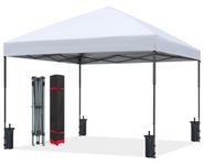 ABCCANOPY Outdoor Easy Pop up Canopy Tent (6x6, White)