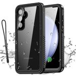 AICase for Samsung Galaxy S23 FE Waterproof Case Transparent Built-in Screen Protector Shockproof IP68 Certified [Real 360] Full Body Protection Fully Sealed Underwater