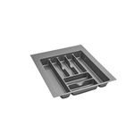 Rev-A-Shelf GCT-3S-52-Large Glossy Silver Cutlery Tray Drawer Insert