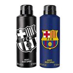 FC Barcelona Original Black & Blue Combo Deodorant Spray - For Men (400 ml, Pack of 2)