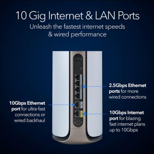 NETGEAR Orbi 970 WiFi 7 Mesh System – High-Speed Whole Home Coverage
