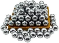 100 x .61 Cal Kinetic Projectiles Compatible with Byrna CL, 0.61 Caliber Aluminum Self Defense Balls Can Be Used for Target Practice and Home Defense