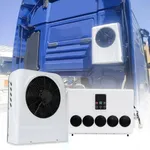 12V DC 12000 BTU Split Parking Air Conditioner Only Cooling For RV Truck Vans Forklift Excavator Crane Construction Vehicle (White)