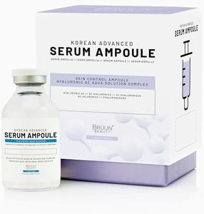 BRÜUN HY - Control Hyaluronic Aqua Solution Ampoule - Micro Needling Korean Serum Booster for Face to Use with and without Derma Pen Microneedling Skin Care Serum 1.18 fl.oz