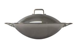 SL-PA400A: 16.5″ Stainless Steel Wok with Lid (Induction Ready)