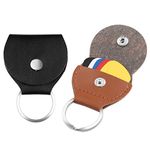 Guitar Pick Holder 10PCS Colorful Guitar Picks 2PCS Leather Plectrum Holder Keyring, Keychain Guitar Picks For Electric Acoustic Bass Guitar Ukulele(5 Colors)