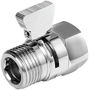 Stop Douche, Vanne d’Arrêt pour Pommeau de Douche Avec Interrupteu, Vanne d'Arrêt de Pommeau de Doucher, Valve de Pommeau de Douche, pour Pommes de Douche, Douchettes à Main, Bras de Douche