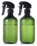 Yebeauty Green Spray Bottle, 2Pcs 17oz 500ml Plastic Plant Mister Spray Bottle Fine Mist Plant Atomizer Watering Sprayer Bottle for Gardening Cleaning Solution with Top Pump Trigger Water