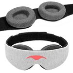 Manta Original Sleep Mask - Maximum Blackout Sleep Mask for Deep Sleep, Adjustable with Detachable Eye Cups, Zero Eye Pressure for Back & Belly Sleepers, Ideal for Travel, Shift Work & Daytime Sleep