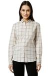 Allen Solly Women's Regular Fit Shirt (AHSFWRGBA92915_Beige_L