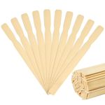 Lawei 100 Pack Paint Stir Sticks - 12 Inch Bamboo Craft Sticks Stirrers Paddles for Crafts Mixing Epoxy Resin Paint Garden Library Markers