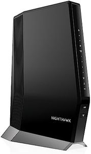 NETGEAR Nighthawk Cable Modem with Built-in WiFi 6 Router (CAX80) - Compatible All Major Providers incl. Xfinity, Spectrum, Cox | Plans Up to 6Gbps AX6000 speed DOCSIS 3.1, Black