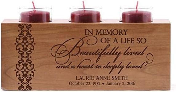 Lifesong Milestones Tealight Candle Holder Remembrance Bereavement Gifts for Loss of Father - Remembrance Candle Holder for Funeral Decorations - Sympathy Candle Gifts for Memorial Service