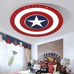 Children's Ceiling Light LED Modern Creative Ceiling Lamp Wall Lamp Dimmable with Remote Control Metal Acrylic Lamp Shade Children's Room Bedroom Kindergarten Decorative Lighting,40cm