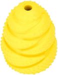 FLYGRUBS Chicken Toys for Coop - Fun Yellow Plastic Feeder for Hens - Refillable with Favorite Treats and Promotes Exercise - Release Food with Each Peck - Keep Flock Happy and Healthy