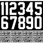 147 Pcs Iron on Numbers Iron on Letters,8 Inch T-Shirt Heat Transfer 0 to 9 Jersey Soft Iron-on Numbers,2 Inch Iron on Letters for DIY Team Uniform Sports T-Shirt Craft Decor (White)