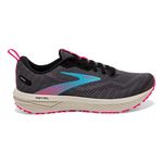 BROOKS Women's Revel 6 Sneaker, Black/Ebony/Bluefish, 7 UK