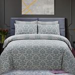 Indus Textiles 100% Pure Cotton Reversible Patterned Duvet Cover Sets (Istambul, Super King)