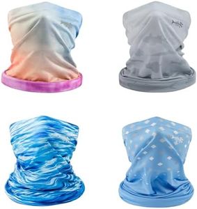 BASSDASH 4 Pack UPF 50+ UV Protection Neck Gaiter Sun Protector for Fishing Hunting Kayaking Hiking Cycling Outdoor