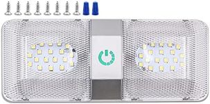 NUZAMAS 12V 6000-6500K 48LED RV LED Awning Porch Reading LED Light Panel Waterproof Motorhome Caravan Interior Wall Lamps Light Bar RV Van Camper