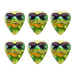 Summertime Vacation Frog Novelty Guitar Picks Medium Gauge - Set of 6