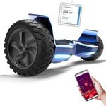 RCB Hoverboard 8.5" all terrain hoverboards, APP control function, integrated LED Bluetooth with powerful motor, electric skateboard self balance scooter, gift for Kids and Adults
