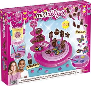 Lansay - MINI DÉLICES - Atelier Chocolat 10 En 1 - Kit Cuisine pour Enfants dès 6 Ans - Fabrication Chocolats, Sucettes et Bonbons Chocolatés - Sans Cuisson - Accessoires Inclus - Idée Cadeau