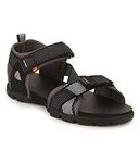 Sparx Men's Black and Grey Sandals - 7 UK (SS-105)