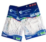 Dental Floss Sticks, Tooth Pick, Resealable Travel Friendly Pack, Fine Thread, High Pull Toothpicks Sticks (50 Pieces)