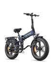 ENGWE ENGINE PRO 2.0 Electric Bicycle for Adults, 52V 16Ah Removable Battery, 20 x 4.0 Inch Fat Tyres (Blue)
