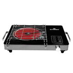 Zanibo | Since 1997 | - 2400W Multifunction Infrared Induction with Grill – Modern Cooking with Toughened Glass Touch Panel, Compatible All Utensils, 1-Year Warranty | Black & Silver