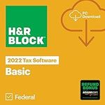H&R Block Tax Software Basic 2022 w