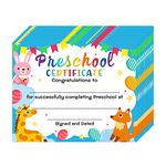 WaaHome 36pcs Preschool Graduation Certificate for Kids, 8''x10'' Preschool Diploma for Kids Students Teachers Preschool Graduation Supplies, Kindergarten Preschool Graduation Award Certificates of Achievement