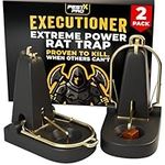 Pest X Pro Executioner Heavy Duty Rat Traps That Kill Instantly - Powerful Instant Kill Rodent Control Solution for Indoors & Outdoors - Large Rat Trap for Fast, Humane Elimination