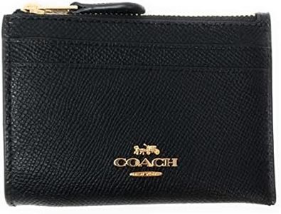 COACH Mini étui d'identification skinny pour femme, Noir , Étui en carton