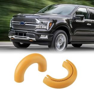 TECHPICCO Tow Hooks Covers for Ford F150 2004-2026 Bronco Base/Big Bend/Outer Banks 2021-2026 Compatible with Toyota Tundra Accessories 2017-2021 (Tremor Yellow)