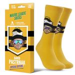 Major League Socks - NHL Boston - David Pastrnak - Hockey Fan Holiday Gift Unisex Apparel (Size 7-13)