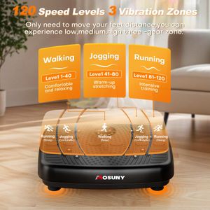 MOSUNY Vibration Plate Exercise Machine – 450lbs Capacity