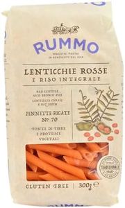 Rummo Pennette Lenticchie Rosse Red Lentil Pasta No.70, 300 g (Pack of 1)