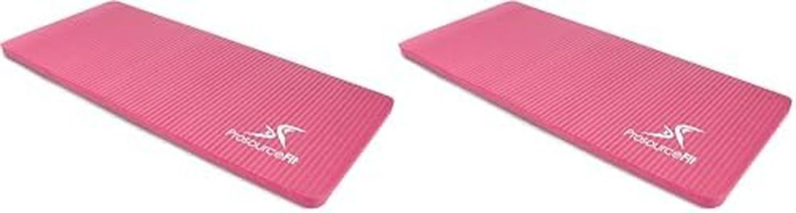 ProsourceFit Yoga Knee Pad Cushion - Pink, 5/8"/15mm (Pack of 2)