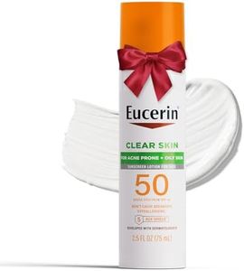 Eucerin Sun Oil Control SPF 50 Face Sunscreen Lotion with Oil Absorbing Minerals, 2.5 Fl Oz Bottle, White