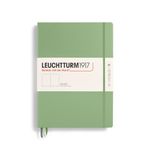 LEUCHTTURM1917 370259 Notebook Master Classic (A4+), Hardcover, 235 Numbered Pages, Sage, Plain