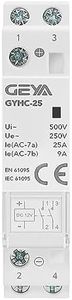 GEYA Automatic Modular Contactor Household Circuit Control Din Rail Mount 2Pole 25A 2NO DC12V