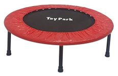 Toy Park Compact Mini Indoor/Outdoor Trampoline for Kids | Quiet and Safe Bounce (60 Inch)