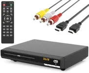 DVD Players for TV with HDMI,Plays All Regions and Formats,CD Players for Home,Support 1080P Video/CD/DVD/VCD/JPEG/USB, Remote, HDMI and RCA Cables Included (2026 New Model)