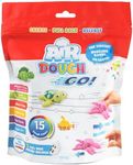 Air Dough Go - Multicolor, Air Dry, Ultra Light, Non-Toxic Modeling, Colorable, Paintable Clay in a Resealable Bag Including Sculpting Tool, Pull Back Motors, 16 air Dough Colors
