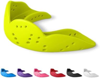 SISU Aero Medium Mouthguard, Neon Flash - 1.6mm Thin - Custom-Molded Fit - Slim Design - Remoldable Up to 20 Times - for Team Sports - Non Toxic