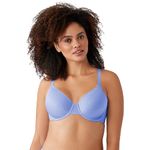 Wacoal Women's Back Appeal Full Coverage T-Shirt Bra, Blue Hydrangea, 34E